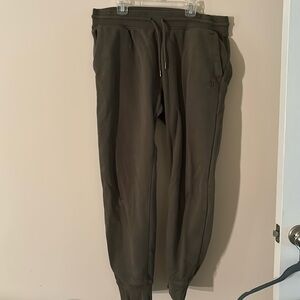 Large army green Hurley sweatpants